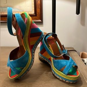 VALENTINO RAINBOW WEDGES